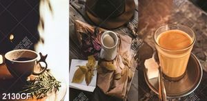 Tranh decor quán coffee khổ ngang chất lượng cao