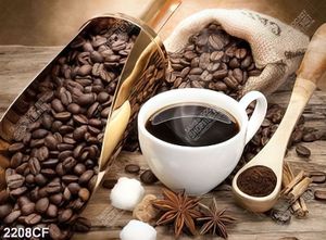 Tranh hạt coffee nguyên chất trang trí tường