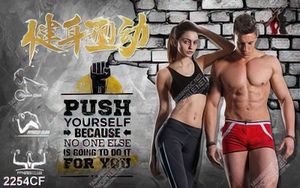 Tranh phong gym gắn tường trung tâm thập thể hình