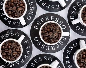 Tranh ly hạt cà phê Espresso