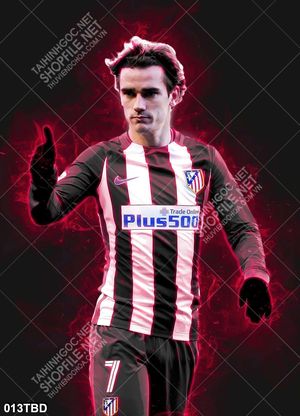 Tranh cầu thủ nổi tiếng Griezmann Antoine