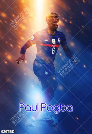 Tranh cầu thủ Poul Pogba của CLB Juventus FC 