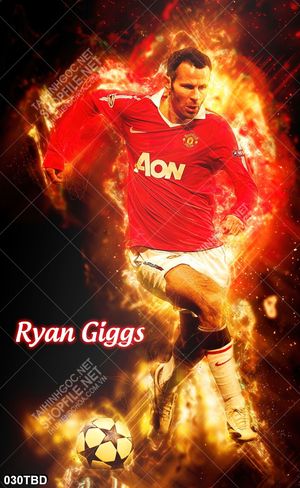 Tranh cầu thủ đá bóng Ryan Giggs