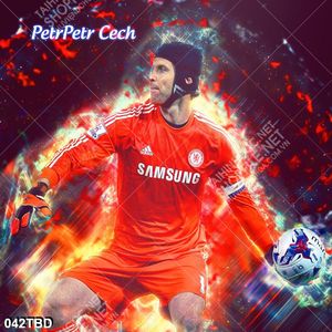 Tranh cầu thủ Petr Cech