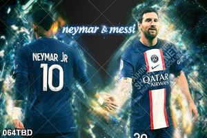 Tranh hai cầu thủ nổi tiếng Neymar Và Messi
