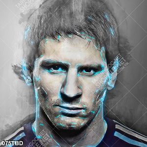 Tranh cầu thủ Lionel Messi
