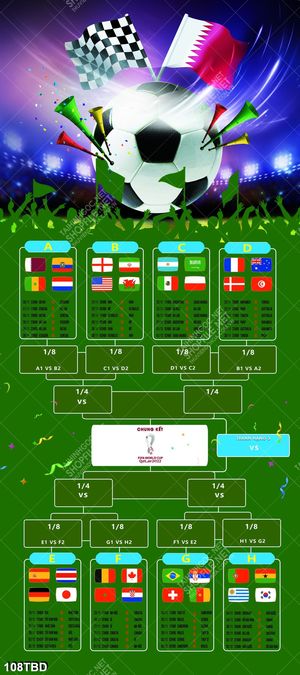 File gốc layer psd lịch thi đấu world cup 2022