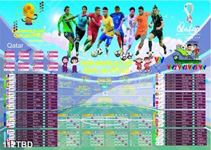 Lịch world cup 2022 vector psd