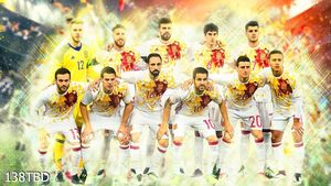 Tranh bóng đá đội tuyển Tây Ban Nha 