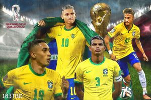 Tranh cầu thủ những ngôi sao đội tuyển Brazil 