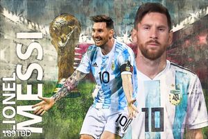 Tranh cầu thủ Messi trang trí tường đẹp
