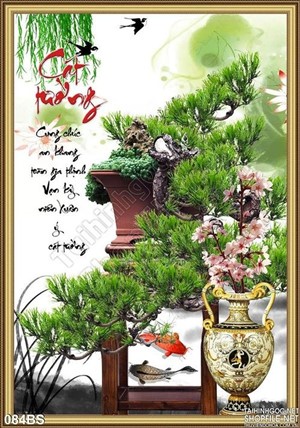 Tranh bonsai độc đáo cát tường