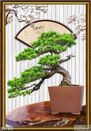 Tranh bonsai nghệ thuật tạo kiểu độc lạ