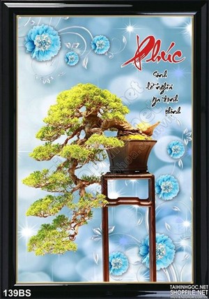 Chậu bonsai chữ phúc psd đẹp