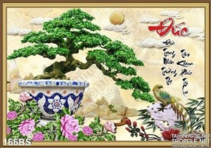 Chậu bonsai in gạch nghệ thuật 2020