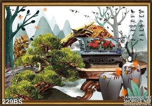 Tranh bonsai việt nam đẹp ấn tượng