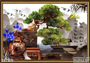 Tranh bonsai cây khế tạo dáng độc lạ - TaiHinhGoc.net