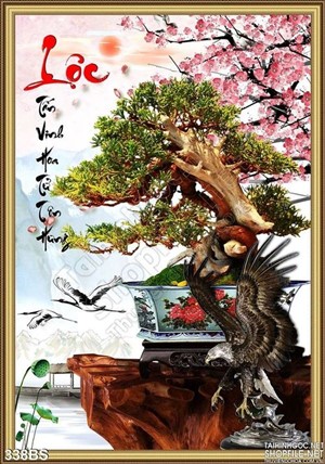 Chậu bonsai lớn nghệ thuật chữ lộc