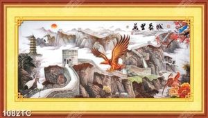 Tranh sơn dầu phong cảnh và chim đại bàng