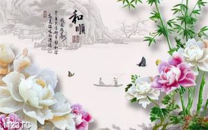 Tranh hoa mẫu đơn giả ngọc