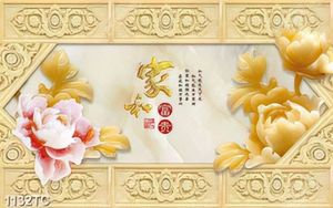 Tranh oa mẫu đơn giả ngọc in siêu nét