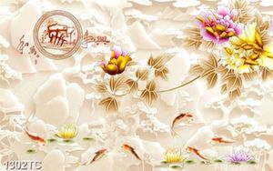 Tranh giả ngọc và hoa mẫu đơn