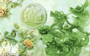 Tranh 3D giả ngọc hoa mẫu đơn