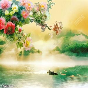 Tranh son dầu hoa mẫu đơn đẹp