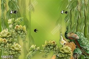Tranh chin công giả ngọc dán tường đẹp