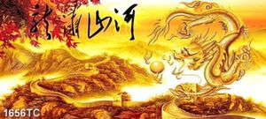 Tranh tài lộc rồng vàng