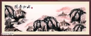 Tranh thủy mặc in kính đẹp