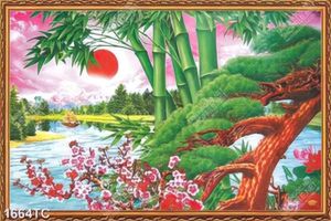 Tranh cảnh phong thủy mùa xuân
