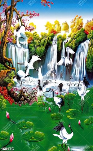 Tranh phong thủy và chim Hạc nổi tiếng hiện nay