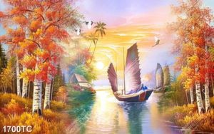 Tranh sơn dầu phong cảnh mùa thu