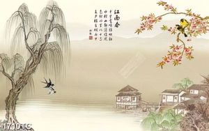 Tranh phong cảnh màu xuân