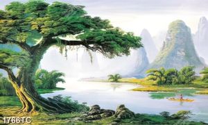 Tranh sơn dầu phong cảnh quê hương
