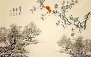 Tranh hoa và cây dán tường