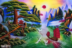 Tranh phong thủy sơn dầu