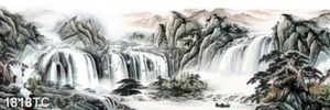 Tranh sơn thủy in khổ ngang