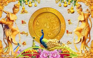 Tranh tài lộc chim công