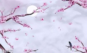 Tranh hoa đào 3D đẹp