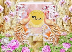 Tranh cửa sổ đôi công và thư pháp chữ Phúc