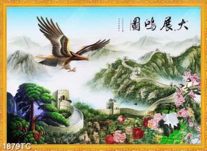 Tranh hoa đào và vạn lý trường thành