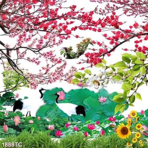 Tranh chim Hạc mùa xuân
