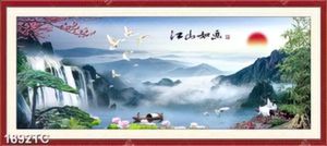 Tranh thác phong thủy mùa xuân