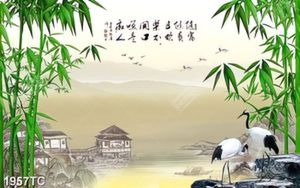 Tranh cây tre và quê hương
