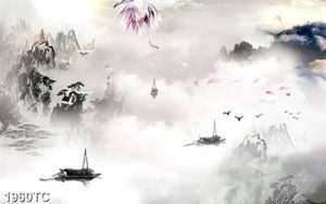 Tranh phong thủy sông nước hữu tình