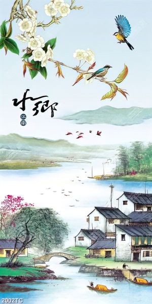Tranh phong cảnh làng quê