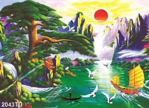 Tranh sơn dầu thuận buồm xuôi gió