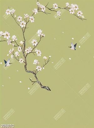 Tranh hoa mộc lan dán tường đẹp